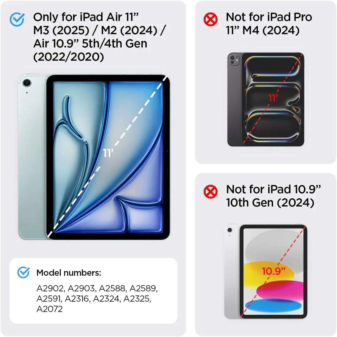 Spigen Enzo Aramid iPad Air 11 (2024/2025) / Air 10.9 (2020/2022) Hoes Zwart afbeelding 6