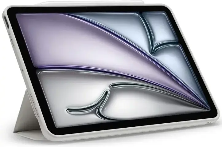 Spigen AirSkin Pro OneTap Apple iPad Air 13 (2024/2025) Hoes Book Case Grijs afbeelding 13