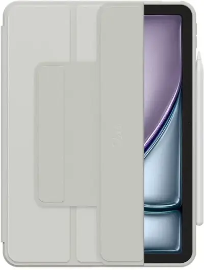 Spigen AirSkin Pro OneTap Apple iPad Air 13 (2024/2025) Hoes Book Case Grijs afbeelding 9