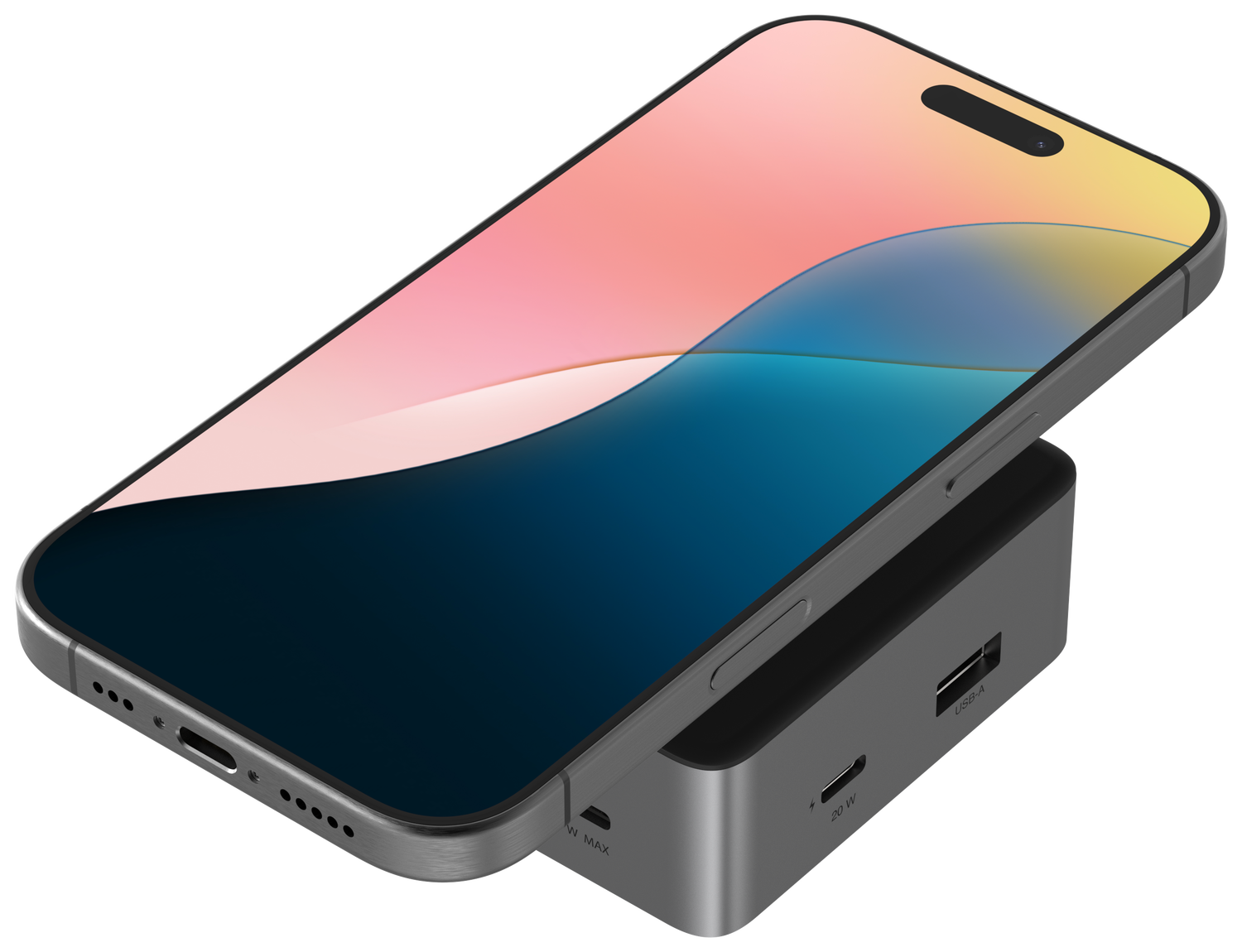 ZAGG 4-Ports USB-C Hub met 15W Draadloos Opladen/100W USB-C PD/4K HDMI/USB-A afbeelding 1