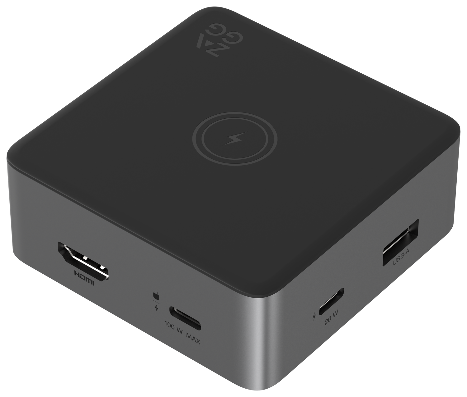 ZAGG 4-Ports USB-C Hub met 15W Draadloos Opladen/100W USB-C PD/4K HDMI/USB-A afbeelding 2