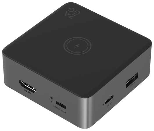 ZAGG 4-Ports USB-C Hub met 15W Draadloos Opladen/100W USB-C PD/4K HDMI/USB-A afbeelding 2