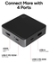 ZAGG 4-Ports USB-C Hub met 15W Draadloos Opladen/100W USB-C PD/4K HDMI/USB-A afbeelding 3