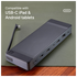 ZAGG 9-Port Hub 100W USB-C Docking Station voor Laptop, MacBook en Tablet afbeelding 3