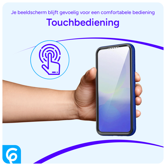 Samsung Galaxy A56 Hoesje Full Protect 360° Cover met MagSafe / Qi2 Blauw afbeelding 4