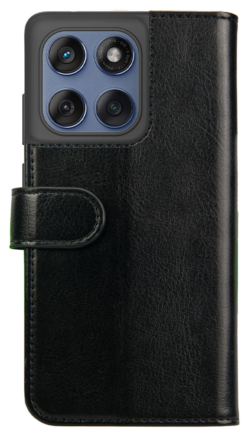 Rosso Element Motorola Edge 60 Fusion Hoesje Book Case Wallet Zwart afbeelding 2