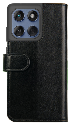 Rosso Element Motorola Edge 60 Fusion Hoesje Book Case Wallet Zwart afbeelding 2
