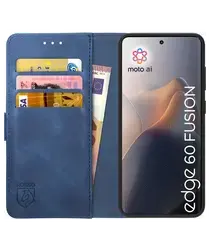 Rosso Element Motorola Edge 60 Fusion Hoesje Book Case Wallet Blauw afbeelding