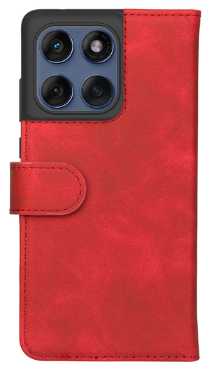 Rosso Element Motorola Edge 60 Fusion Hoesje Book Case Wallet Rood afbeelding 2