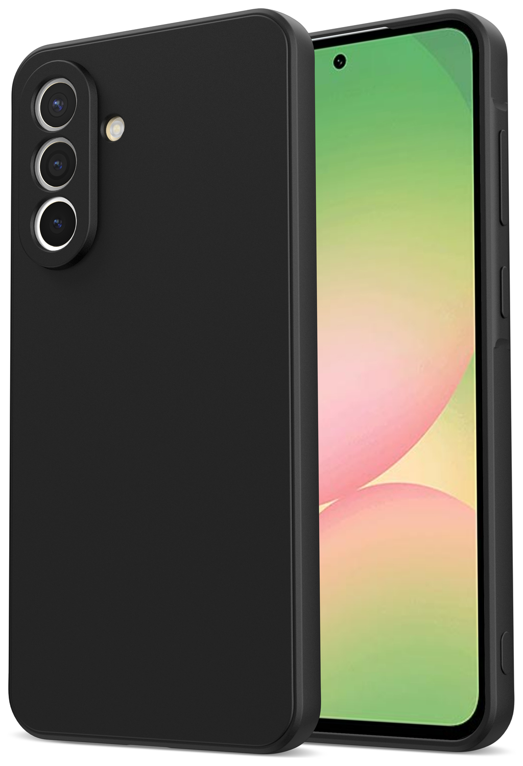 Samsung Galaxy A56 Hoesje met Camera Bescherming Dun TPU Back Cover Zwart afbeelding 1