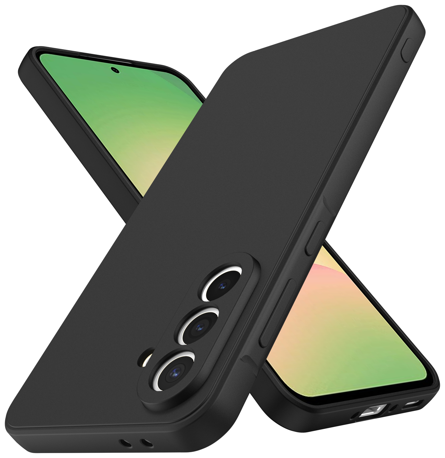 Samsung Galaxy A56 Hoesje met Camera Bescherming Dun TPU Back Cover Zwart afbeelding 3