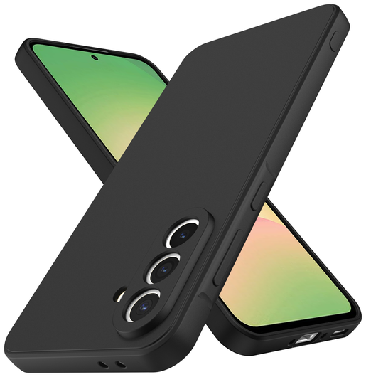 Samsung Galaxy A56 Hoesje met Camera Bescherming Dun TPU Back Cover Zwart afbeelding 3