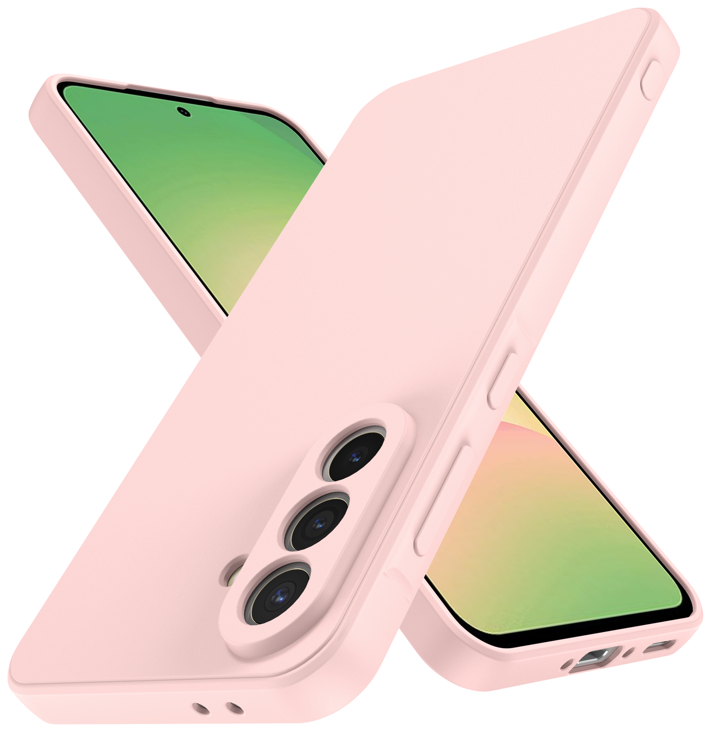 Samsung Galaxy A56 Hoesje met Camera Bescherming Dun TPU Back Cover Roze afbeelding 3