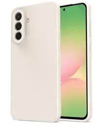 Samsung Galaxy A56 Hoesje met Camera Bescherming Dun TPU Back Cover Beige afbeelding