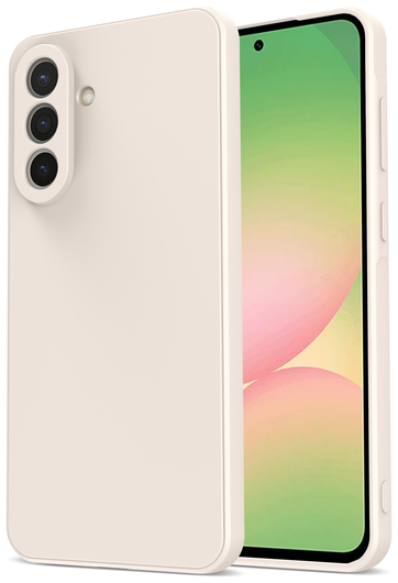 Samsung Galaxy A56 Hoesje met Camera Bescherming Dun TPU Back Cover Beige afbeelding 1