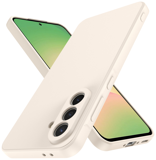 Samsung Galaxy A56 Hoesje met Camera Bescherming Dun TPU Back Cover Beige afbeelding 3
