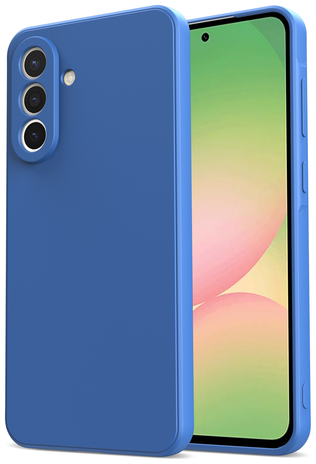 Samsung Galaxy A56 Hoesje met Camera Bescherming Dun TPU Back Cover Blauw afbeelding 1
