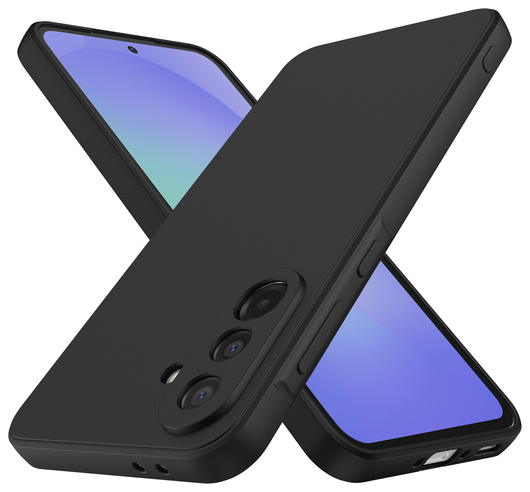 Samsung Galaxy A36 Hoesje met Camera Bescherming Dun TPU Back Cover Zwart afbeelding 3