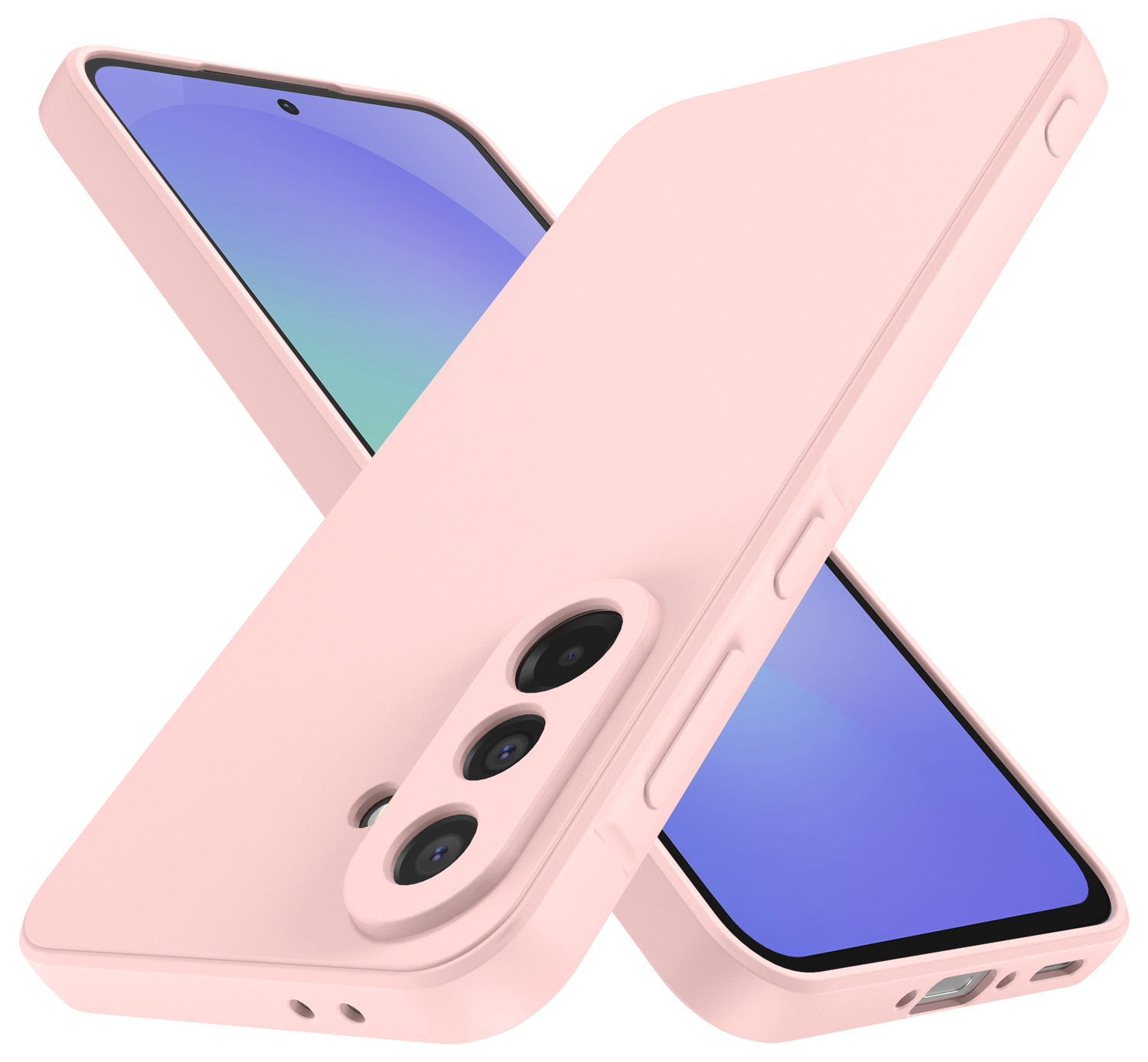 Samsung Galaxy A36 Hoesje met Camera Bescherming Dun TPU Back Cover Roze afbeelding 3