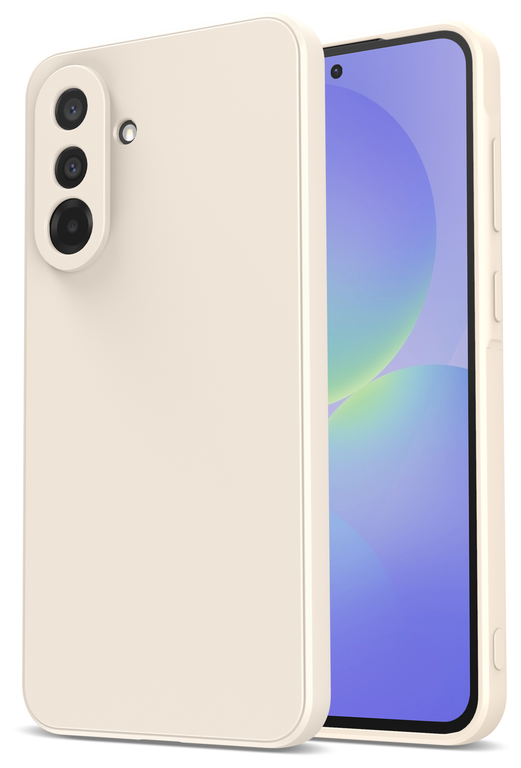 Samsung Galaxy A36 Hoesje met Camera Bescherming Dun TPU Back Cover Beige afbeelding 1