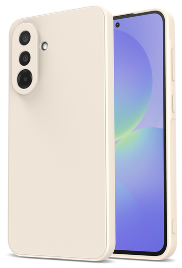 Samsung Galaxy A36 Hoesje met Camera Bescherming Dun TPU Back Cover Beige afbeelding 1