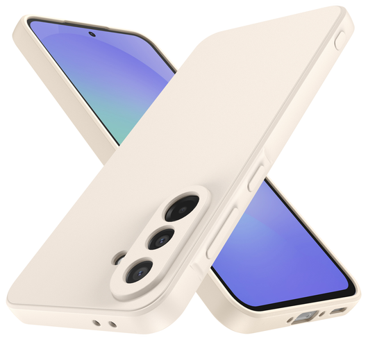 Samsung Galaxy A36 Hoesje met Camera Bescherming Dun TPU Back Cover Beige afbeelding 3