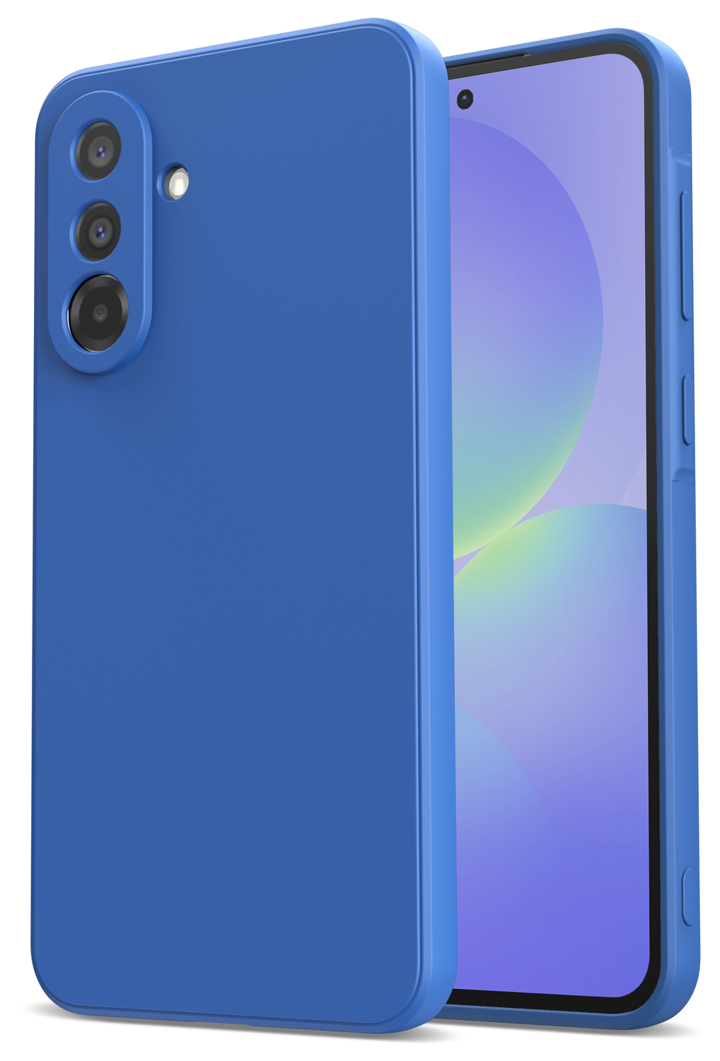 Samsung Galaxy A36 Hoesje met Camera Bescherming Dun TPU Back Cover Blauw afbeelding 1