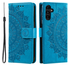 Samsung Galaxy A36 Hoesje Mandala Book Case met Pasjeshouder Blauw afbeelding 1