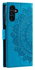 Samsung Galaxy A36 Hoesje Mandala Book Case met Pasjeshouder Blauw afbeelding 6