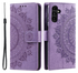 Samsung Galaxy A36 Hoesje Mandala Book Case met Pasjeshouder Paars