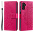 Samsung Galaxy A36 Hoesje Mandala Book Case met Pasjeshouder Roze