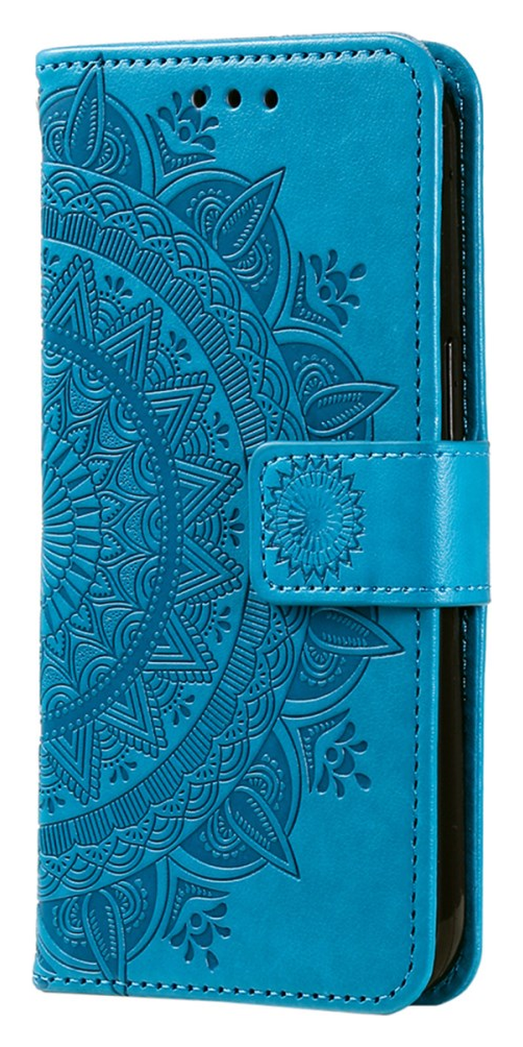 Samsung Galaxy A56 Hoesje Mandala Book Case met Pasjeshouder Blauw afbeelding 5