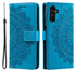 Samsung Galaxy A56 Hoesje Mandala Book Case met Pasjeshouder Blauw