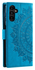 Samsung Galaxy A56 Hoesje Mandala Book Case met Pasjeshouder Blauw afbeelding 6