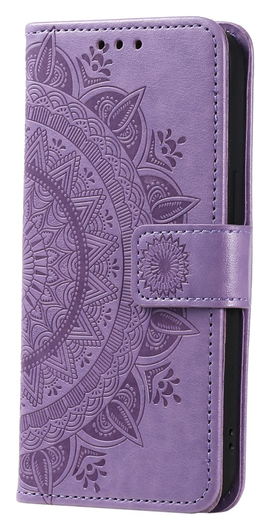 Samsung Galaxy A56 Hoesje Mandala Book Case met Pasjeshouder Paars afbeelding 5