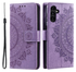 Samsung Galaxy A56 Hoesje Mandala Book Case met Pasjeshouder Paars