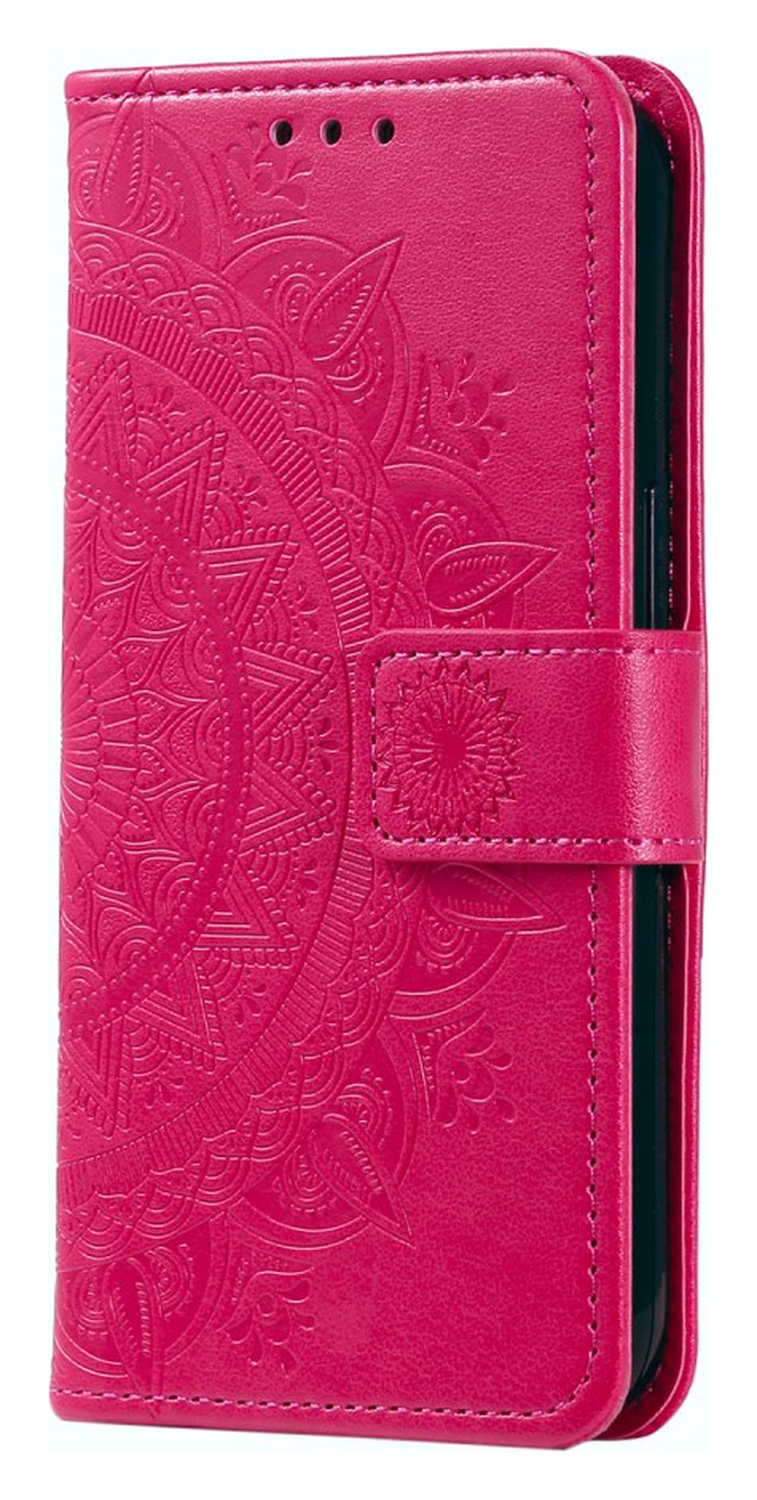 Samsung Galaxy A56 Hoesje Mandala Book Case met Pasjeshouder Roze afbeelding 4