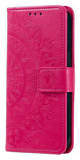 Samsung Galaxy A56 Hoesje Mandala Book Case met Pasjeshouder Roze afbeelding 4