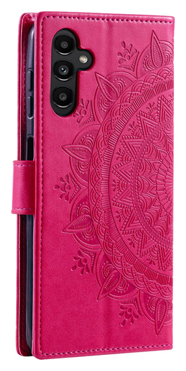 Samsung Galaxy A56 Hoesje Mandala Book Case met Pasjeshouder Roze afbeelding 5