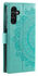 Samsung Galaxy A56 Hoesje Mandala Book Case met Pasjeshouder Groen afbeelding 6