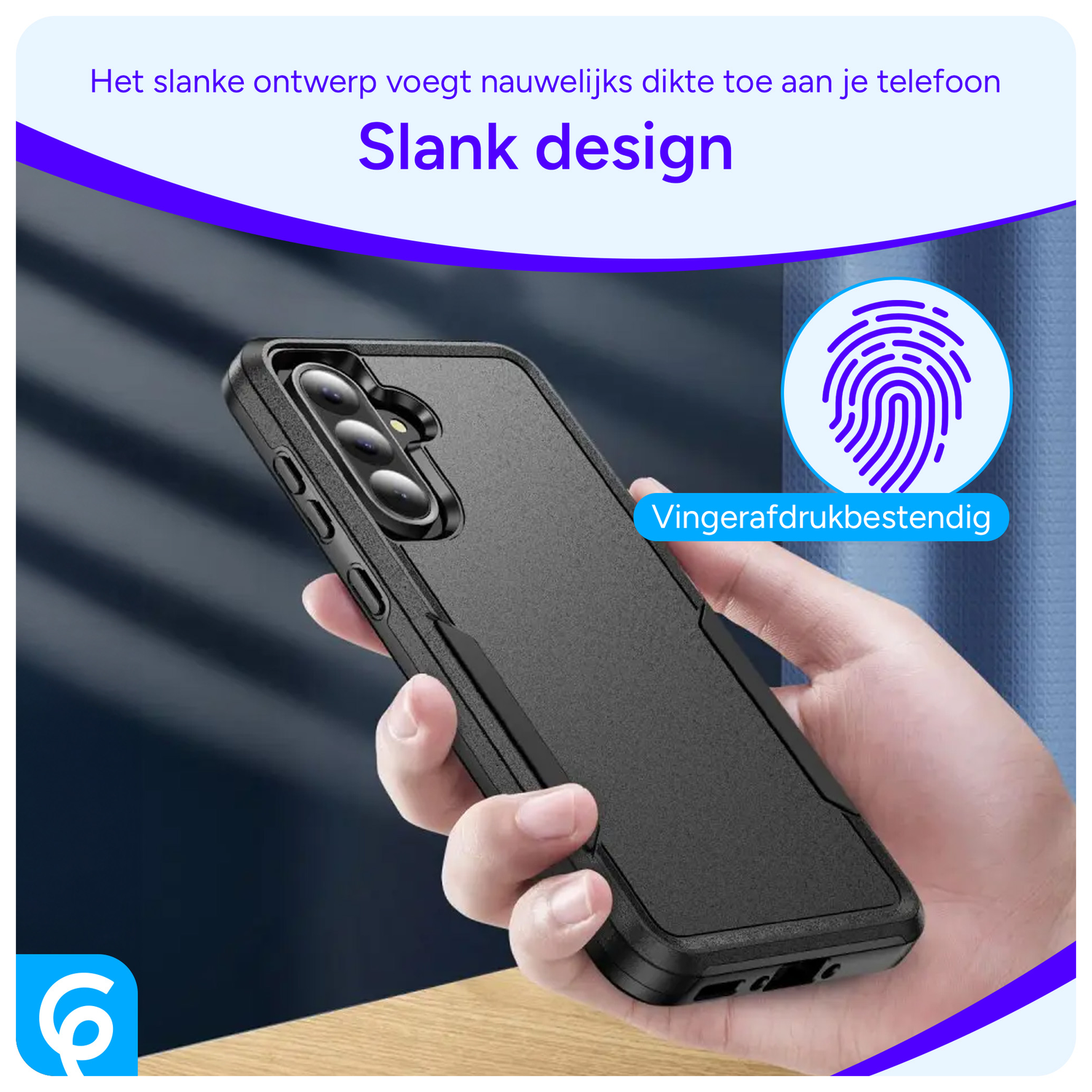 Samsung Galaxy A36 Hoesje Schokbestendige Hardcase Back Cover Zwart afbeelding 4