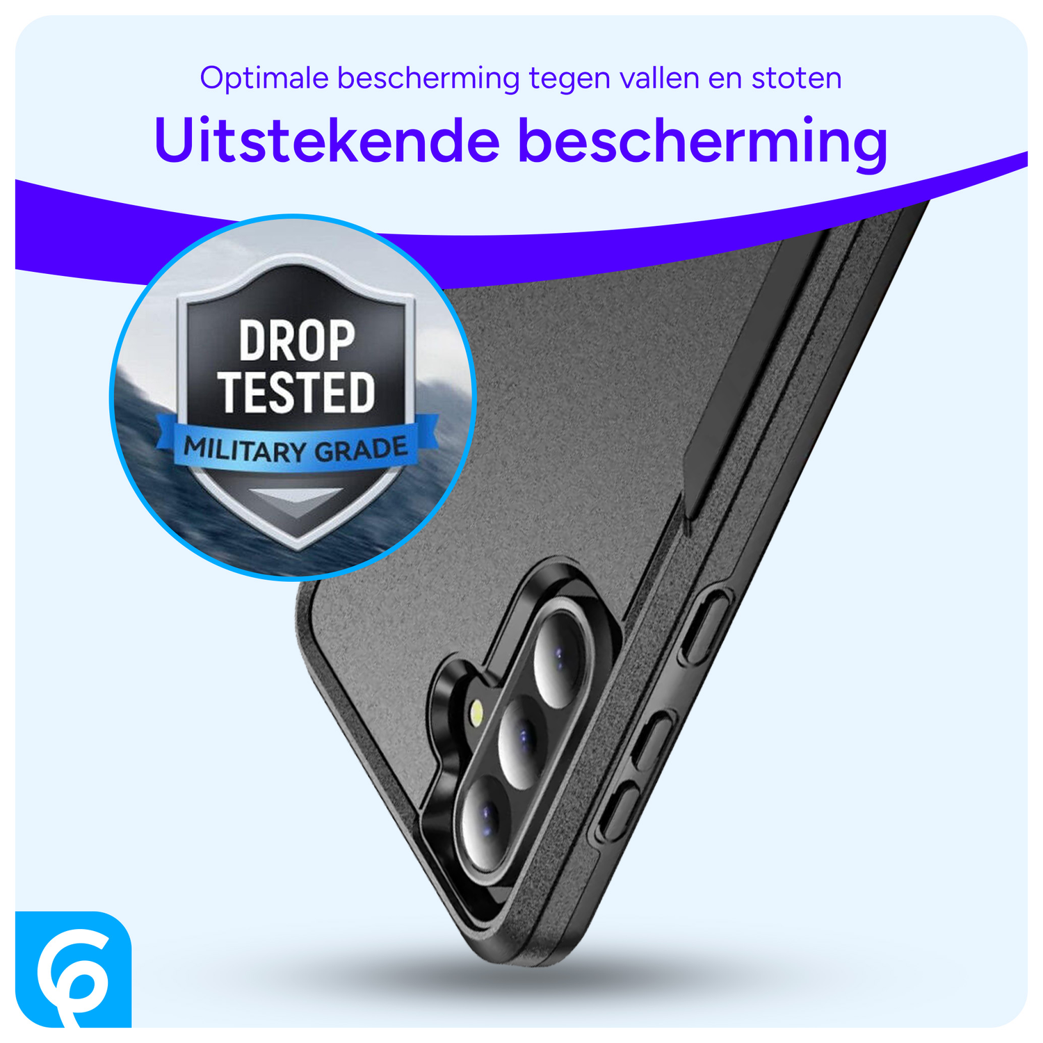 Samsung Galaxy A36 Hoesje Schokbestendige Hardcase Back Cover Zwart afbeelding 5