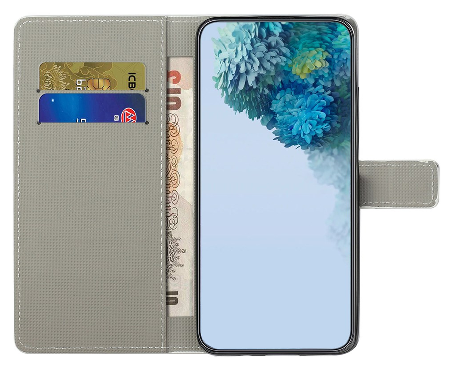 Samsung Galaxy A56 Hoesje Print Book Case met Pasjeshouder Uil afbeelding 2