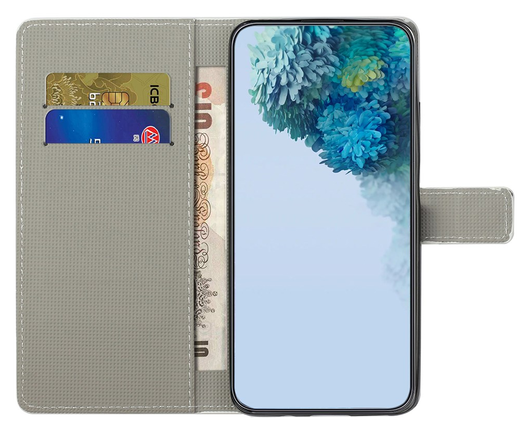 Samsung Galaxy A56 Hoesje Print Book Case met Pasjeshouder Uil afbeelding 2