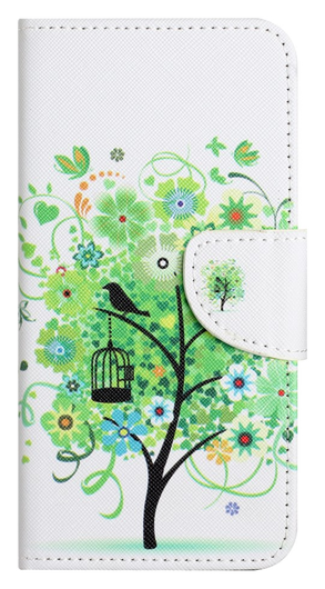 Samsung Galaxy A56 Hoesje Print Book Case met Pasjeshouder Bloemen Boom afbeelding 4