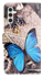 Samsung Galaxy A26 Hoesje Print Book Case met Pasjeshouder Vlinder Blauw afbeelding 5