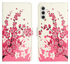 Samsung Galaxy A26 Hoesje Print Book Case met Pasjeshouder Roze Bloemen