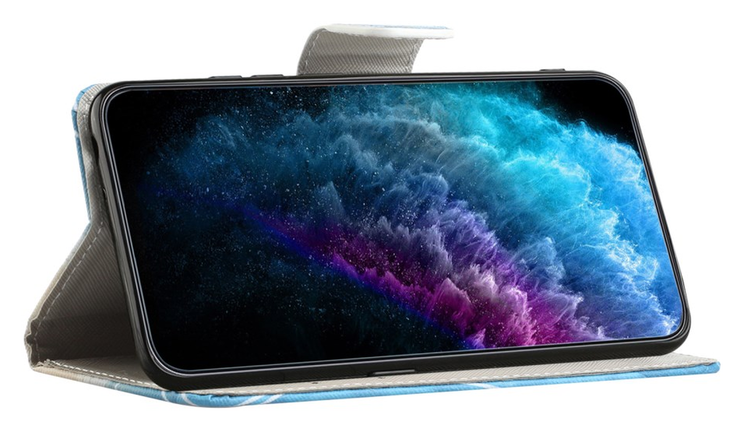 Samsung Galaxy A36 Hoesje Print Book Case met Pasjeshouder Touch afbeelding 3