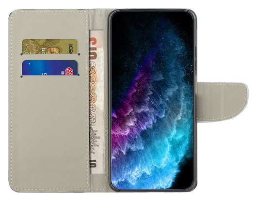 Samsung Galaxy A36 Hoesje Print Book Case met Pasjeshouder Touch afbeelding 2