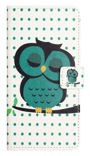 Samsung Galaxy A36 Hoesje Print Book Case met Pasjeshouder Uil afbeelding 5